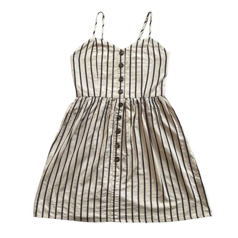Sweetheart Empire waist striped dress size small